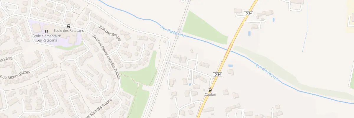 Plan du 585 Che Donné du Ratacan à Cavaillon