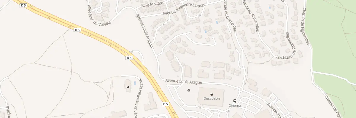 Plan du 16 Av Louis Aragon à Martigues