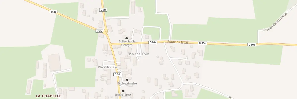 Plan du 122 Rte de Jayat à Béréziat