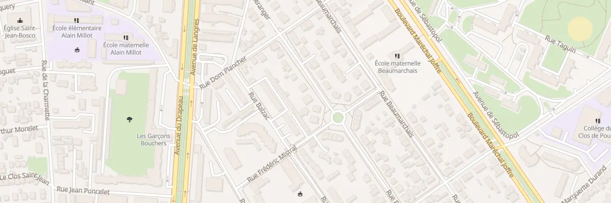 Plan du 53 Rue Beranger à Dijon