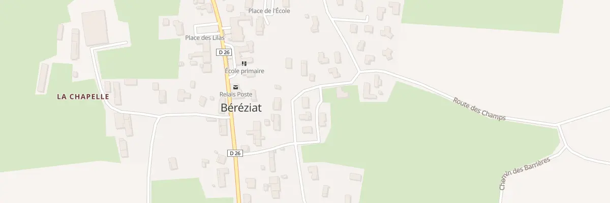 Plan du 146 Rte des Prés à Béréziat