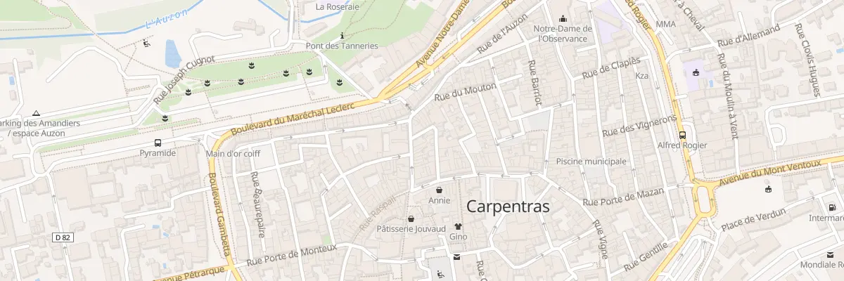 Plan du 54 Rue Porte d’Orange à Carpentras