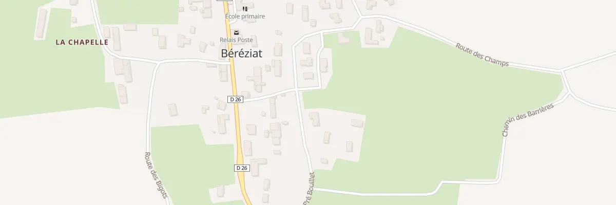 Plan du 278 Rte du Pré Bouillet à Béréziat