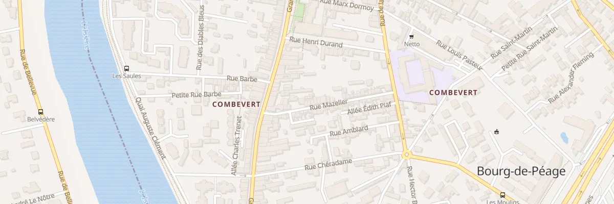 Plan du 7 Rue Mazelier à Bourg-de-Péage