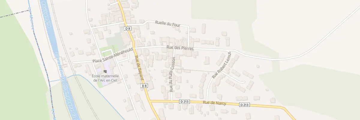 Plan du 2 Rue du Puits Cosson à Eurville-Bienville