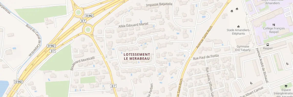 Plan du 9052 Av Mirabeau à Carpentras