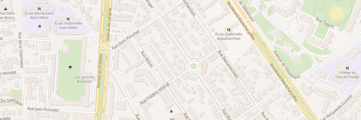 Plan du 51 Rue Beranger à Dijon