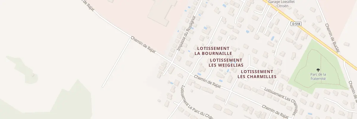 Plan du 14 Imp du Rossignol à Heyrieux