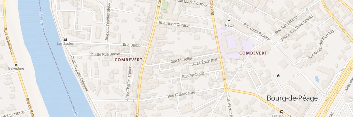 Plan du 15 Rue Mazelier à Bourg-de-Péage