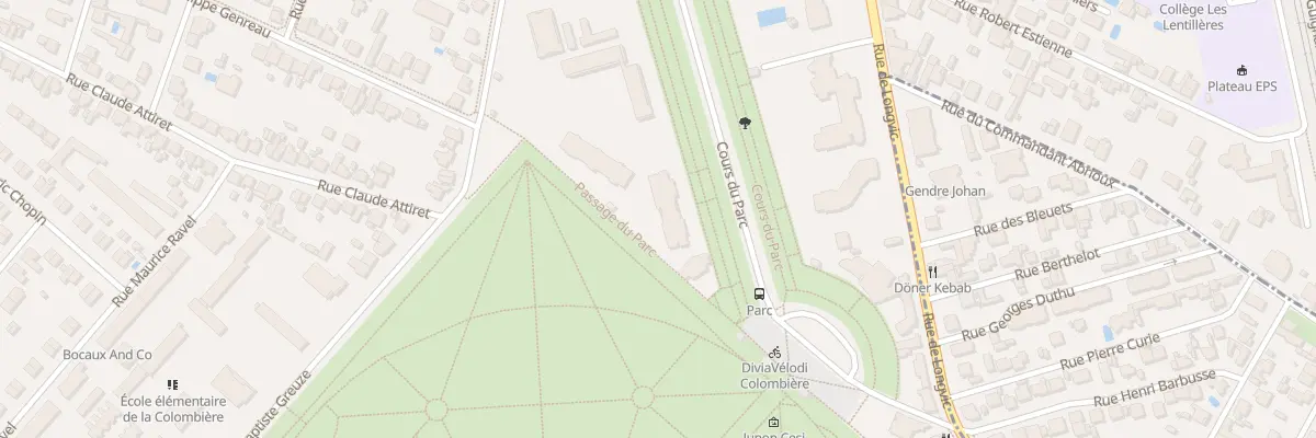 Plan du 30 Crs du Parc à Dijon