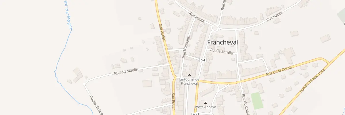 Plan du 12 Rue Potier à Francheval