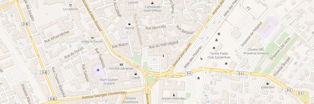 Plan du 133 Rue du Vieil Hôpital à Carpentras