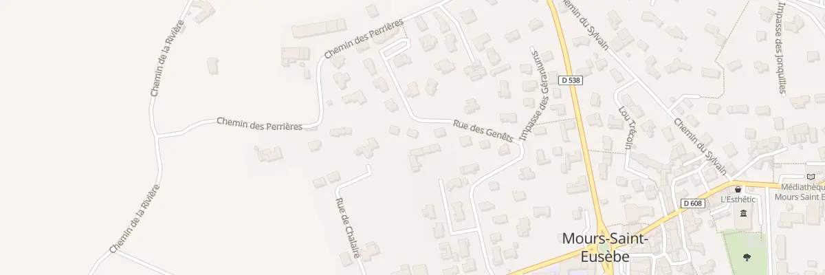 Plan du 11 Rue des Genêts à Mours-Saint-Eusèbe