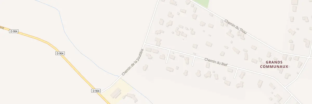 Plan du 30 Che du Bief à Villars-les-Dombes