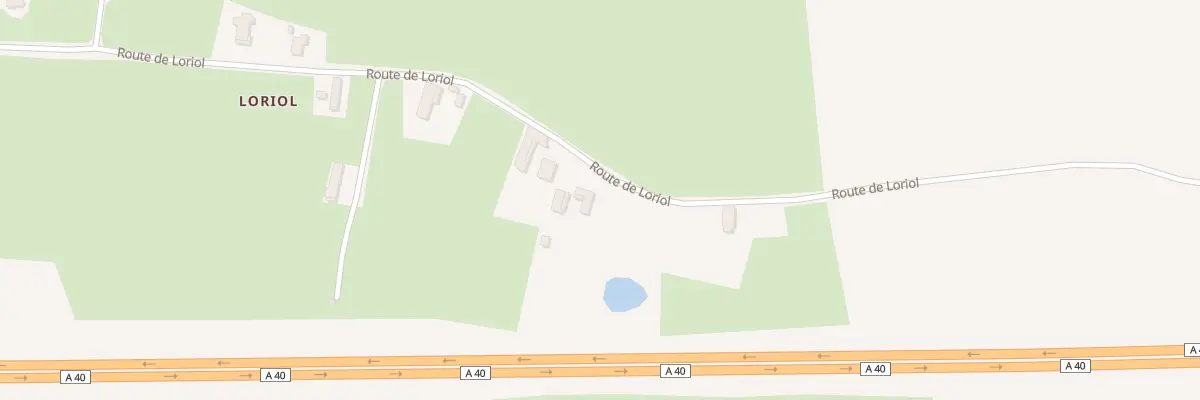 Plan du 1605 Rte de Loriol à Fareins