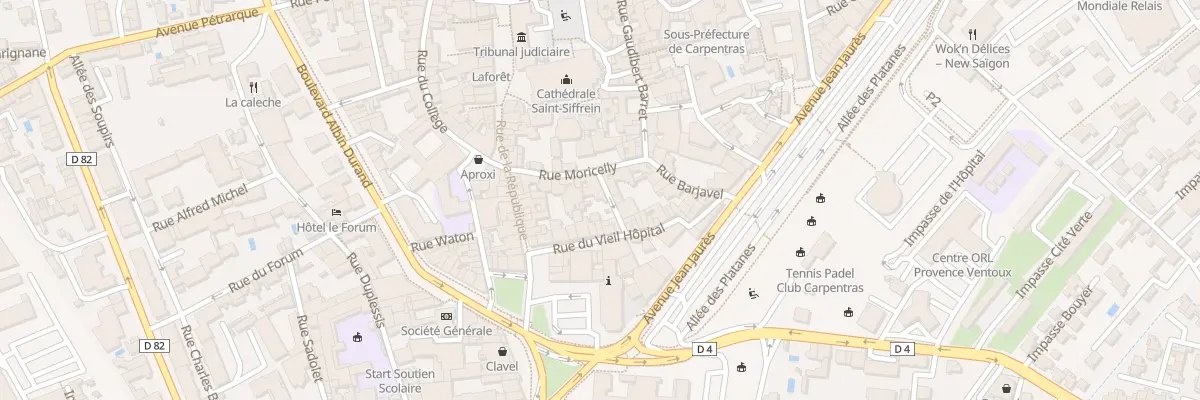 Plan du 57 Rue Moricelly à Carpentras