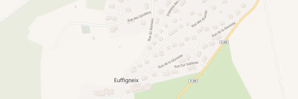 Plan du 1 Rue des Acacias à Euffigneix