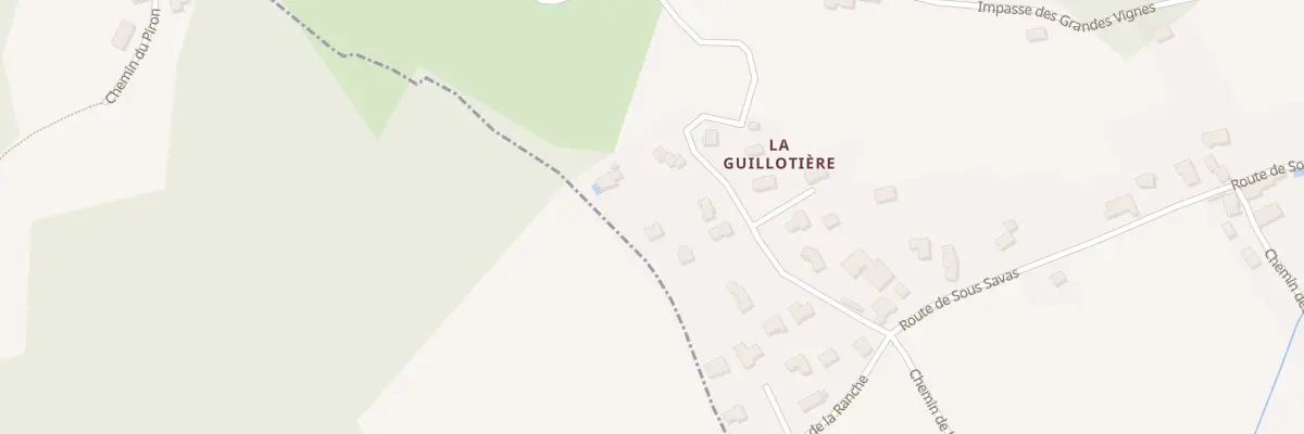 Plan du 9002 La Guillotiere à Savas-Mépin
