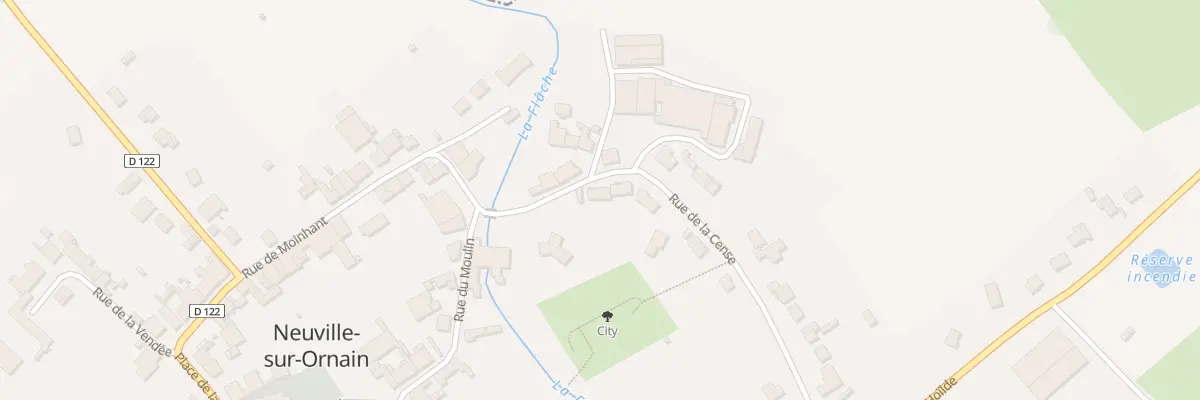 Plan du 4 Rue de la Cense à Neuville-sur-Ornain