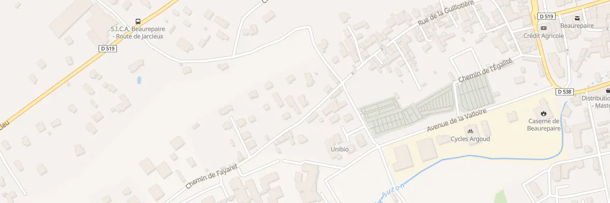 Plan du 80A Che de Fayaret à Beaurepaire