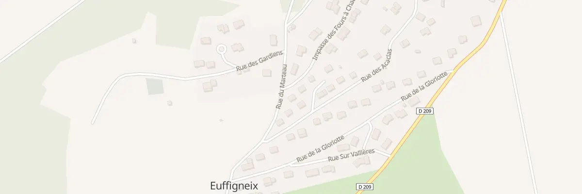 Plan du 8B Rue du Marteau à Euffigneix