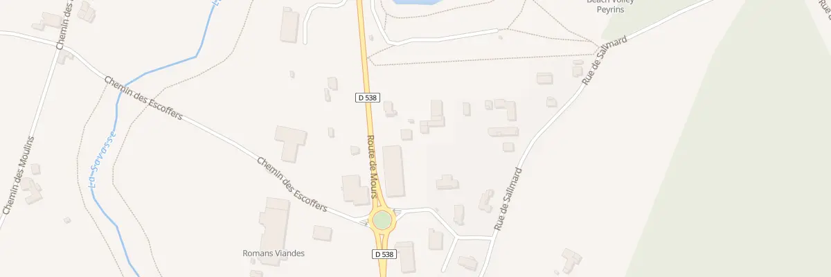 Plan du 865 Rte de Mours à Peyrins