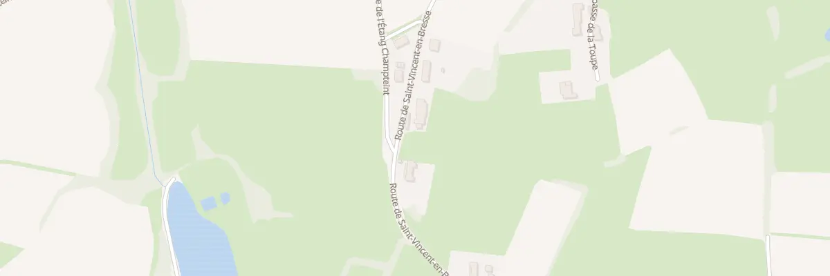 Plan du 416 Rte de Saint-Vincent-en-Bresse à La Frette