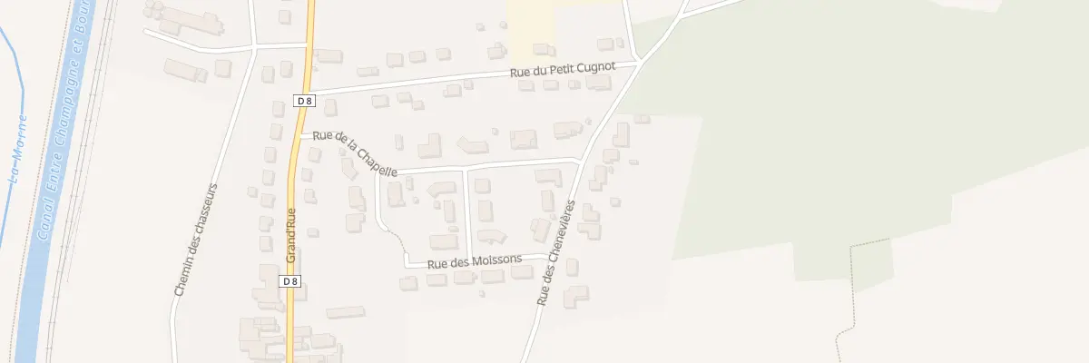 Plan du 2 Rue des Chenevieres à Eurville-Bienville