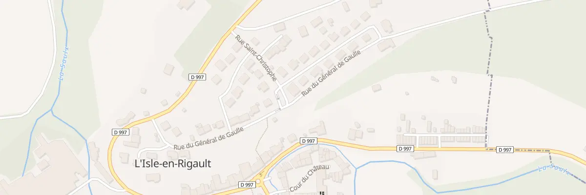 Plan du 12 Rue du General de Gaulle à L’Isle-en-Rigault
