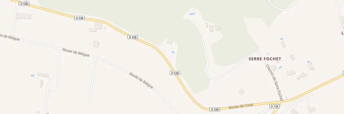 Plan du 5218 Biegue Nord à Saou