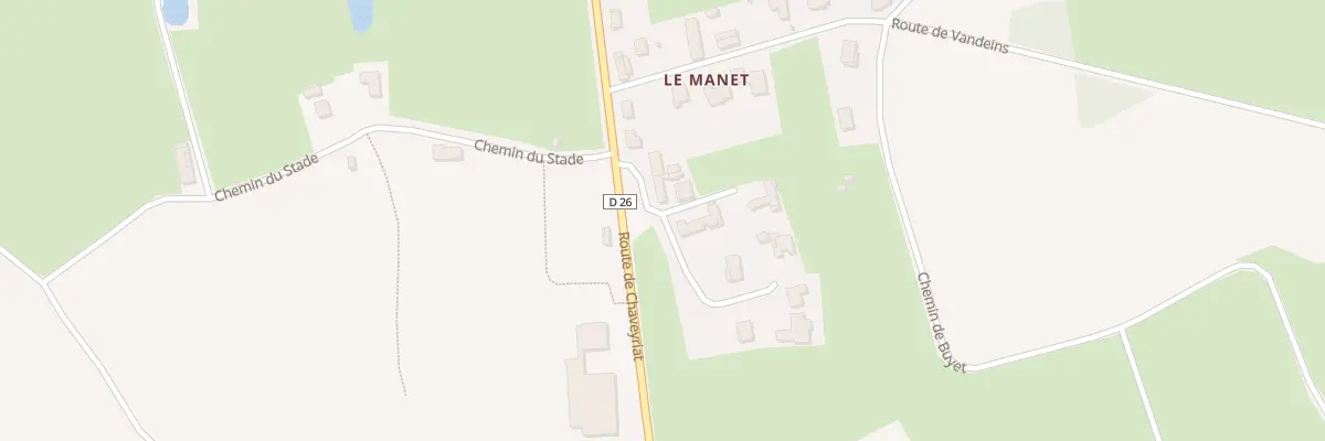 Plan du 134 Imp des Manets à Mézériat