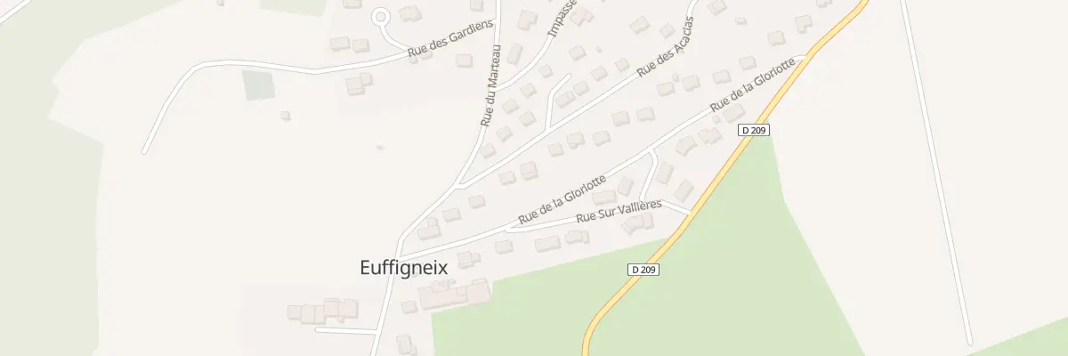 Plan du 9 Rue de la Gloriotte à Euffigneix