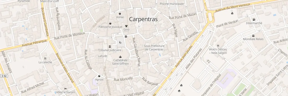 Plan du 27 Rue Serpentine à Carpentras