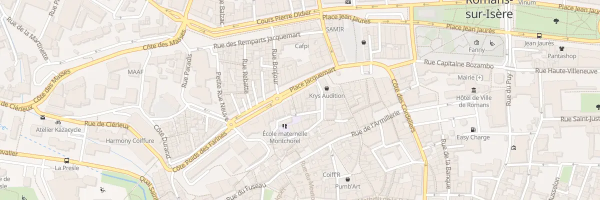Plan du 41 Pl Jacquemart à Romans-sur-Isère