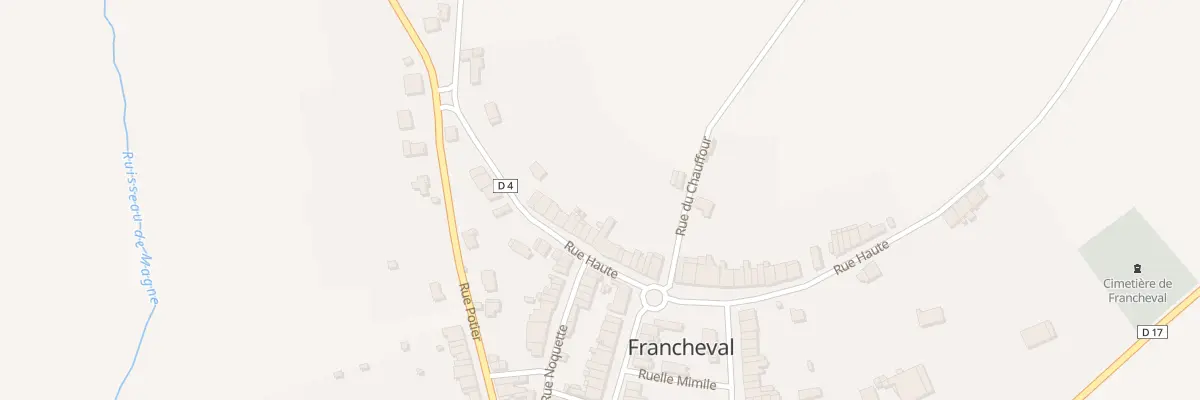 Plan du 13 Rue Haute à Francheval