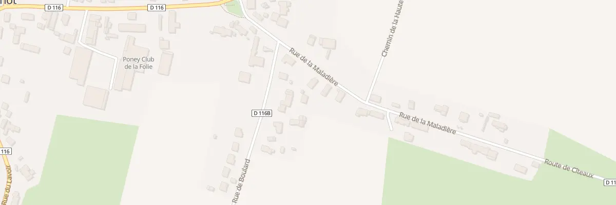 Plan du 5 Rue de la Maladière à Villebichot
