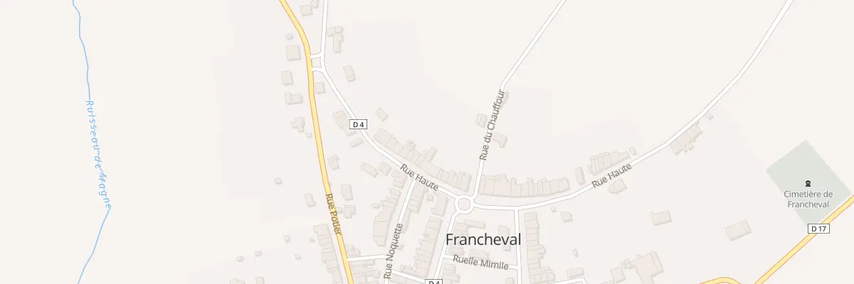 Plan du 15 Rue Haute à Francheval