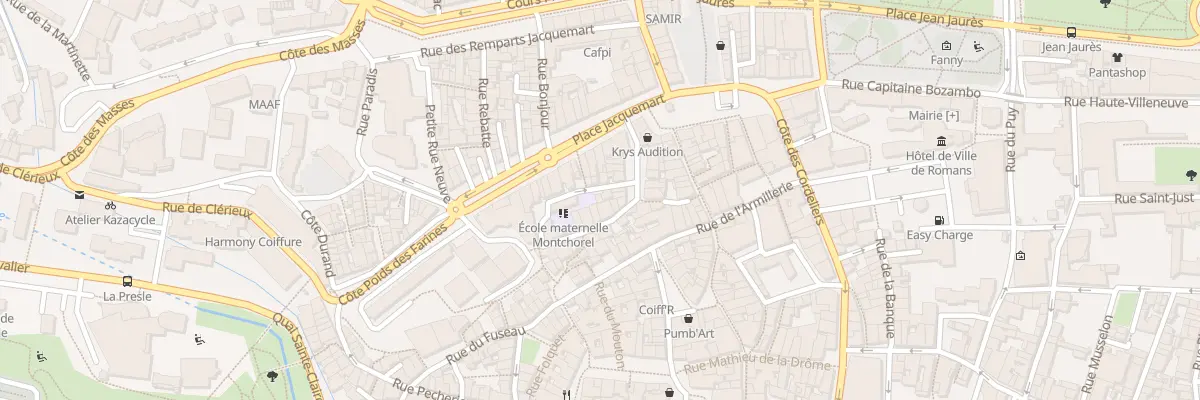 Plan du 14 Rue Montchorel à Romans-sur-Isère