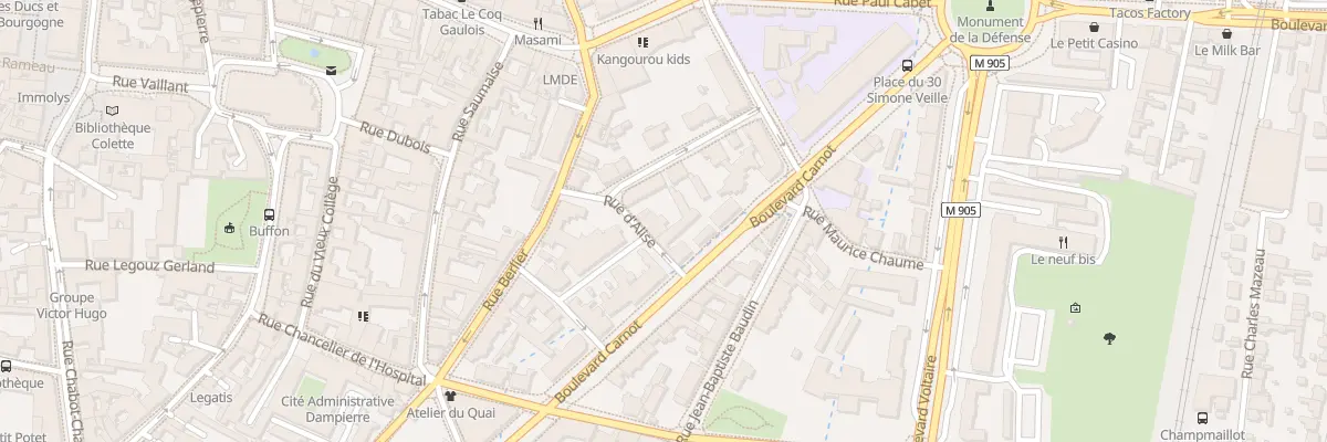 Plan du 5 Rue d’Alise à Dijon
