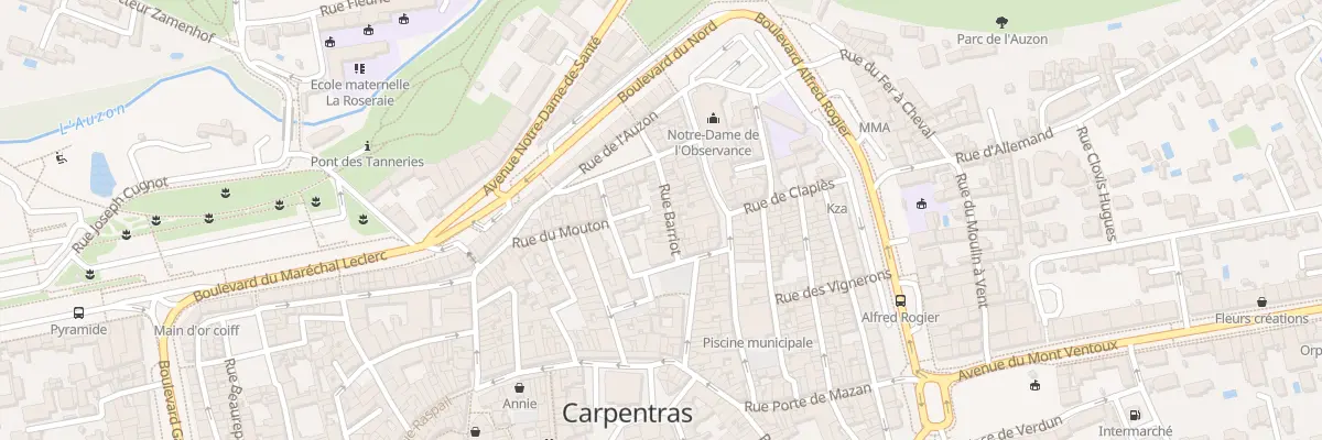 Plan du 35 Rue Barriot à Carpentras