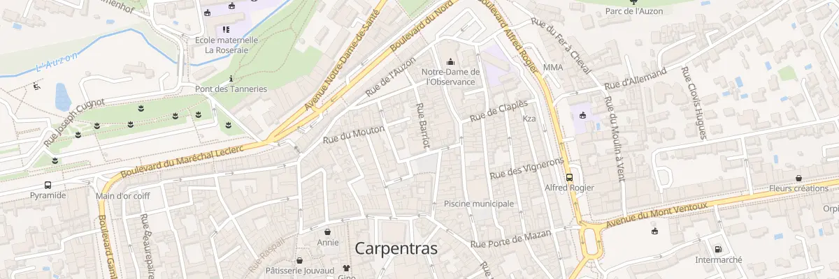Plan du 4 Rue des Tanneurs à Carpentras