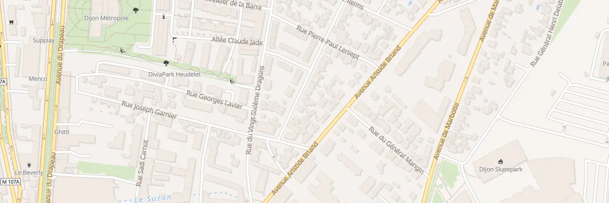 Plan du 10 Rue de la Maladière à Dijon