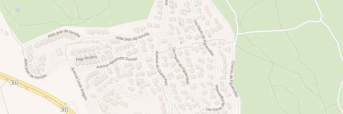 Plan du 20 Av du Grand Parc à Martigues