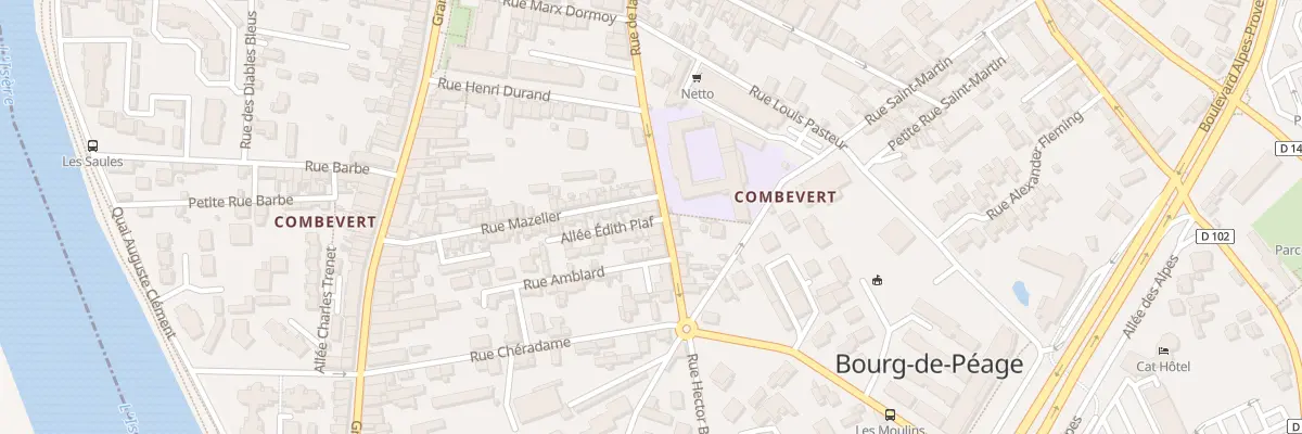 Plan du 60 Rue de la République à Bourg-de-Péage