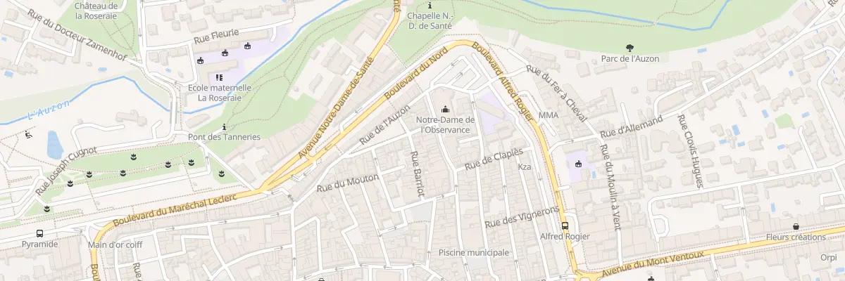 Plan du 68 Rue Barriot à Carpentras