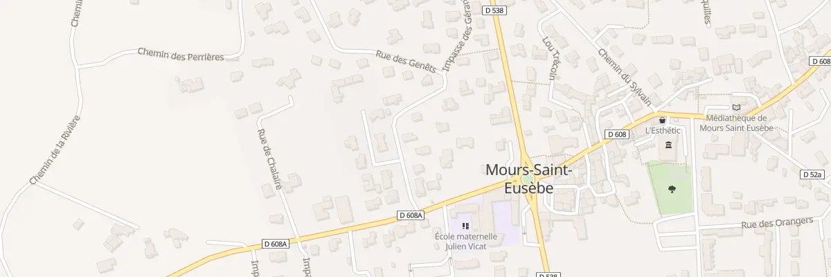 Plan du 8 Rue des Genêts à Mours-Saint-Eusèbe