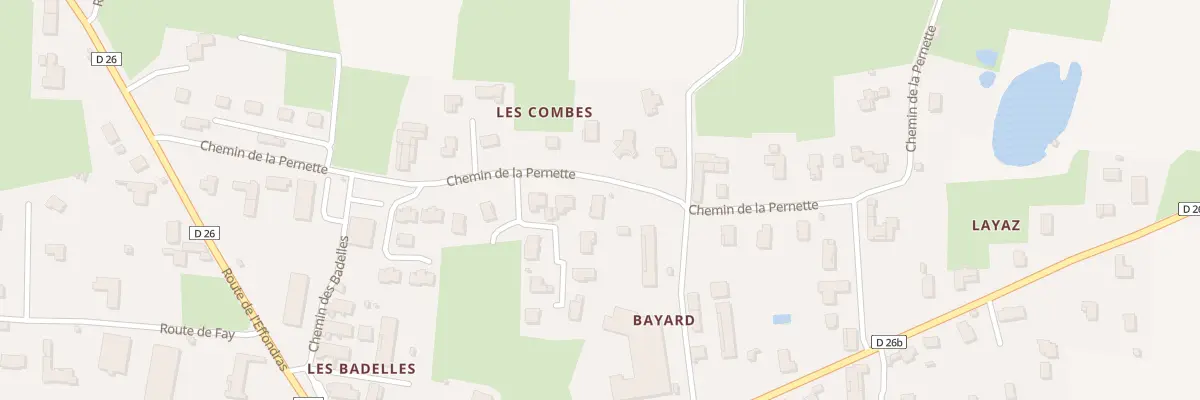 Plan du 304C Che de la Pernette à Mézériat