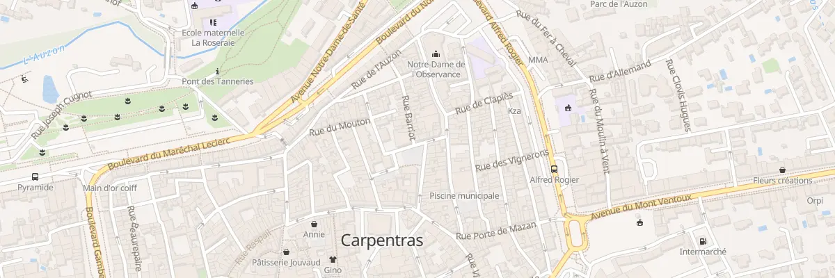 Plan du 20B Rue Barriot à Carpentras