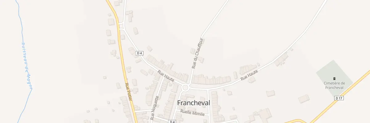 Plan du 23 Rue Haute à Francheval