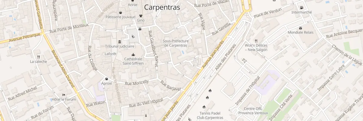 Plan du 52 Rue de la Fournaque à Carpentras